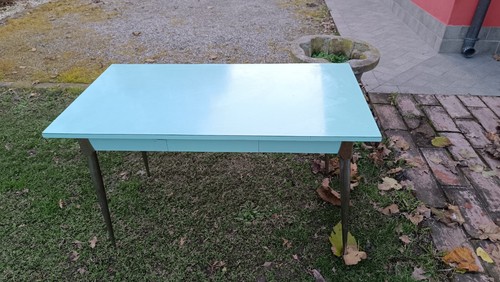 Tavolo formica azzurro vintage - azzurro,