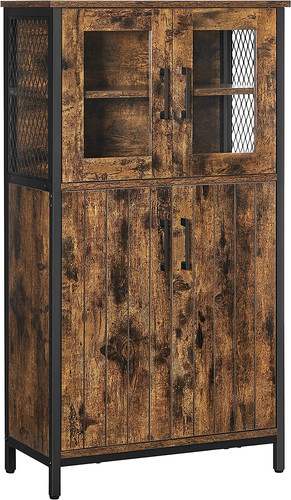 Credenza legno con vetrina - credenza, in